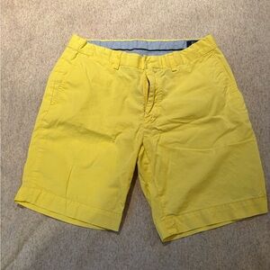 Polo by Ralph Lauren Yellow Flat Front Shorts